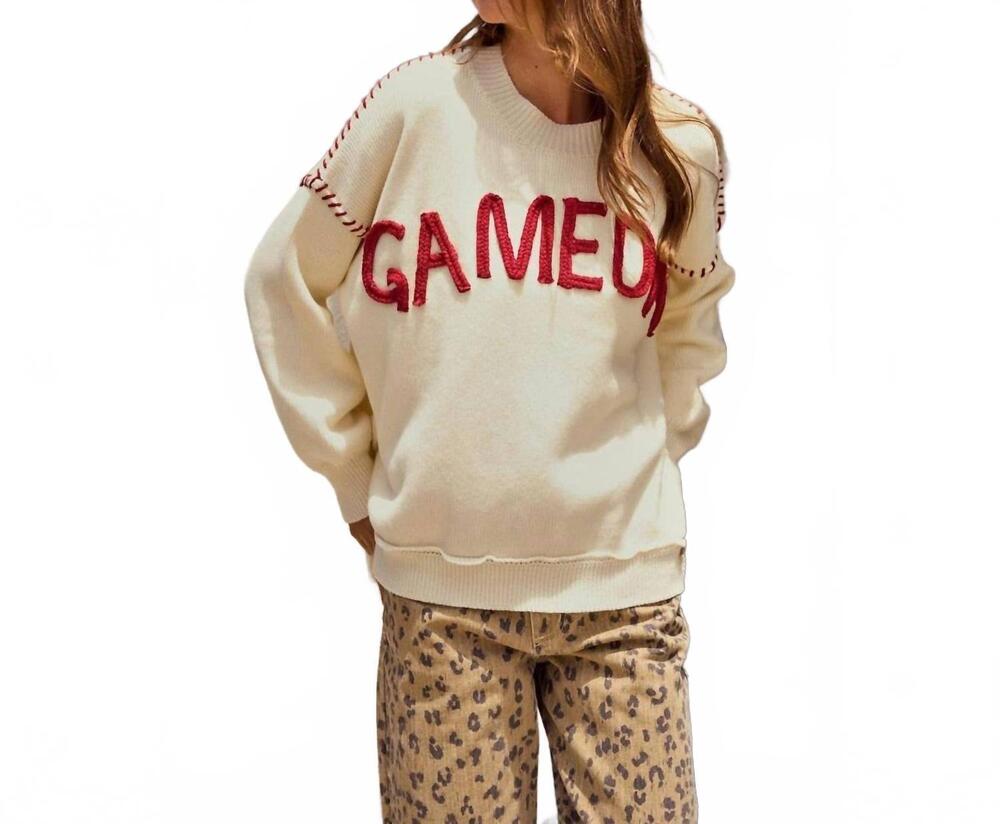 NEW CLOTHING BY IVE women's oversized stitch detail yoga lettering sweatshirts i